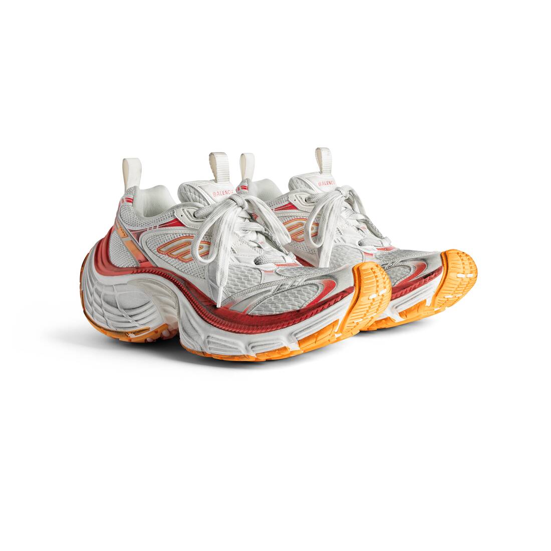 Women’s 10xl Sneaker in White/red/orange - Image 2